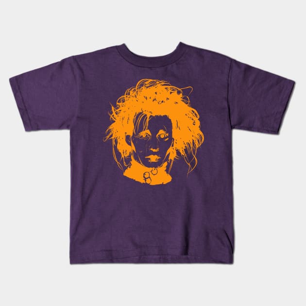 Orange Edward Kids T-Shirt by Danispolez_illustrations